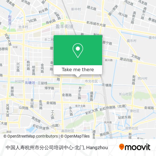 中国人寿杭州市分公司培训中心-北门 map