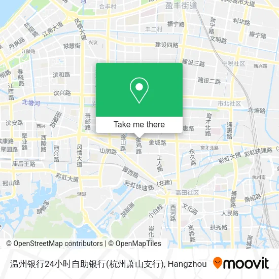 温州银行24小时自助银行(杭州萧山支行) map