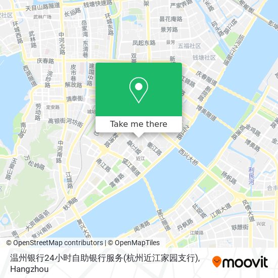 温州银行24小时自助银行服务(杭州近江家园支行) map