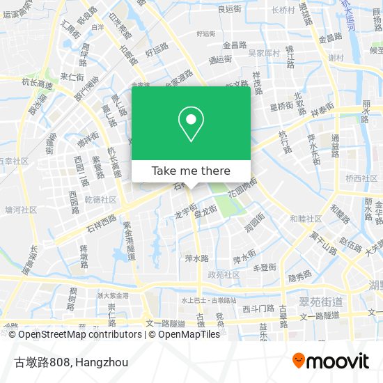 古墩路808 map