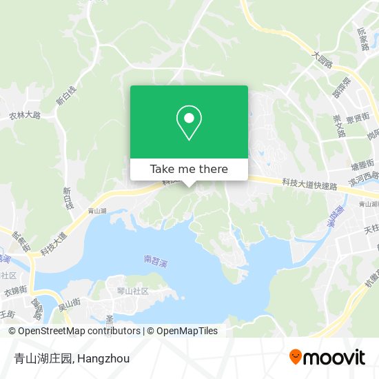 青山湖庄园 map