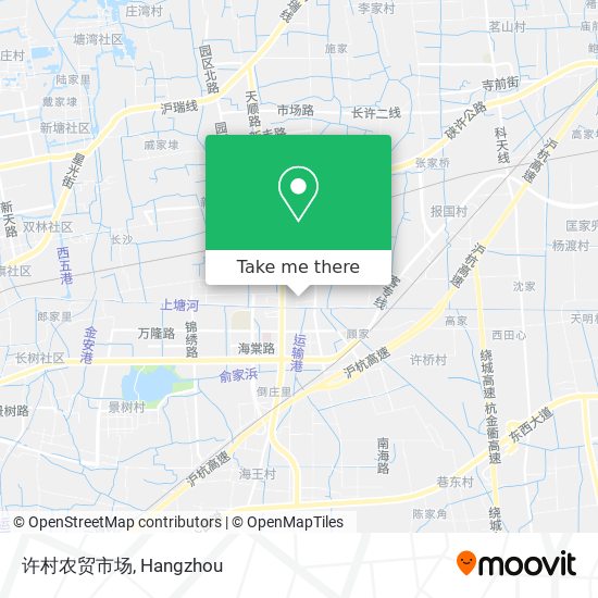 许村农贸市场 map
