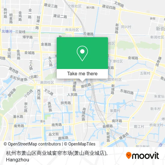 杭州市萧山区商业城窗帘市场(萧山商业城店) map