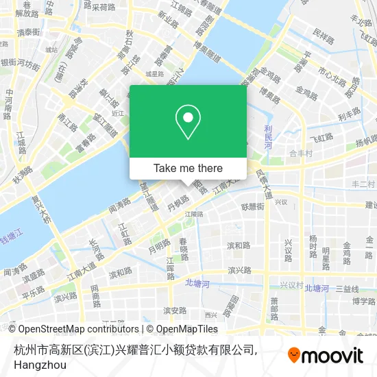 杭州市高新区(滨江)兴耀普汇小额贷款有限公司 map