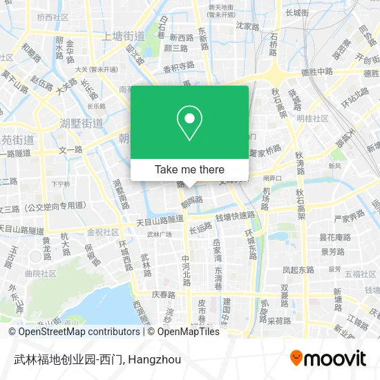 武林福地创业园-西门 map
