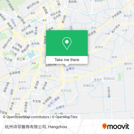 杭州诗菲服饰有限公司 map