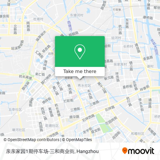 亲亲家园1期停车场-三和商业街 map