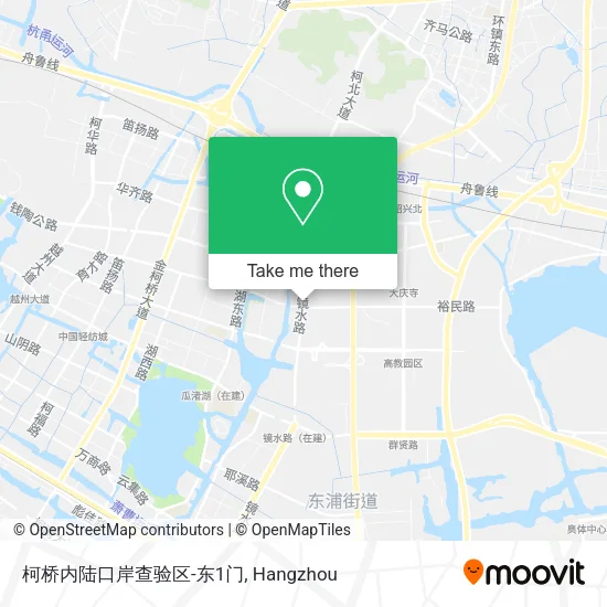 柯桥内陆口岸查验区-东1门 map