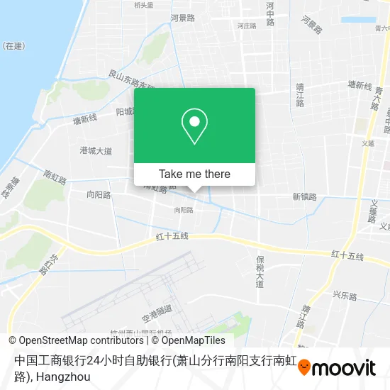 中国工商银行24小时自助银行(萧山分行南阳支行南虹路) map