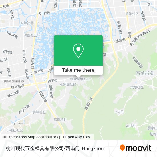 杭州现代五金模具有限公司-西南门 map