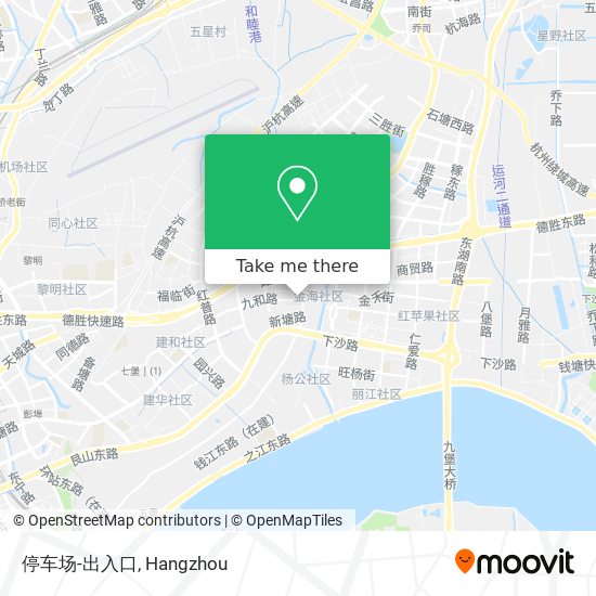 停车场-出入口 map