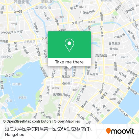 浙江大学医学院附属第一医院6A住院楼(南门) map