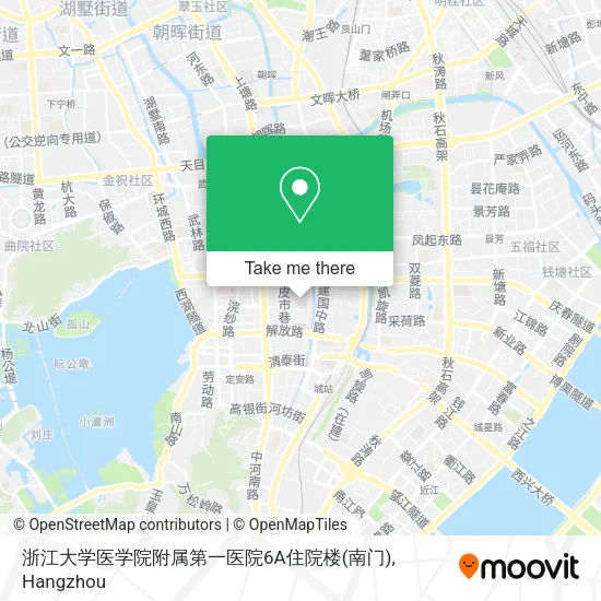 浙江大学医学院附属第一医院6A住院楼(南门) map