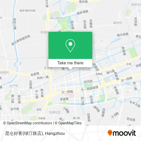 昆仑好客(绿汀路店) map