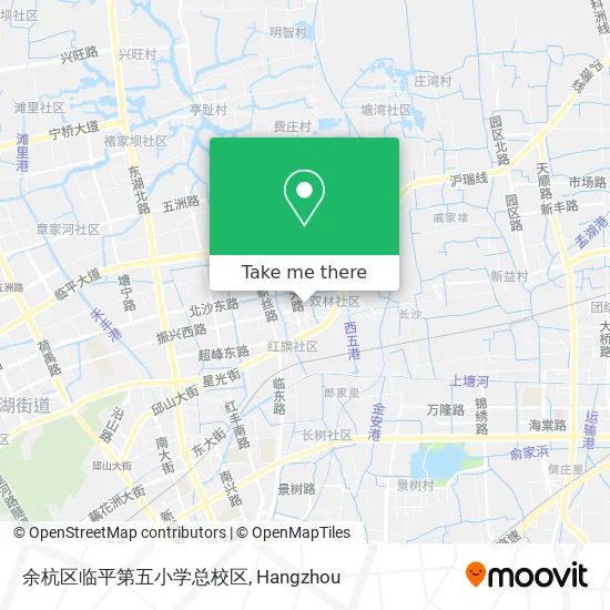 余杭区临平第五小学总校区 map