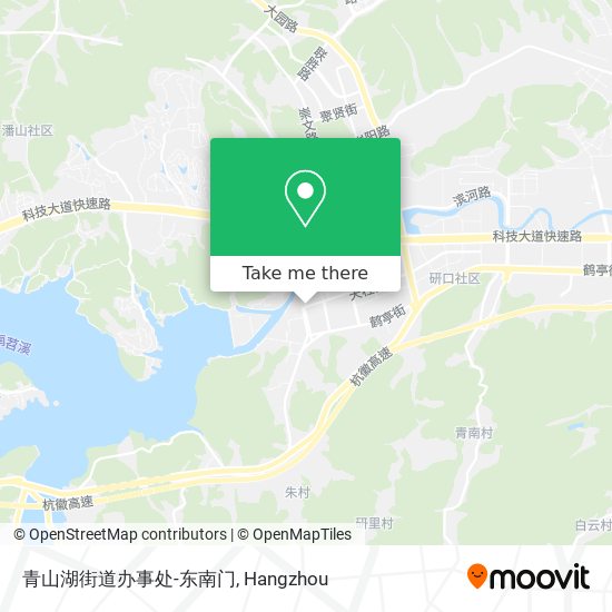 青山湖街道办事处-东南门 map