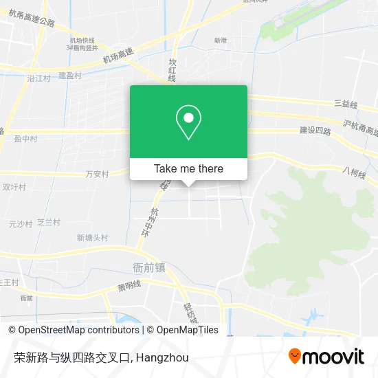 荣新路与纵四路交叉口 map