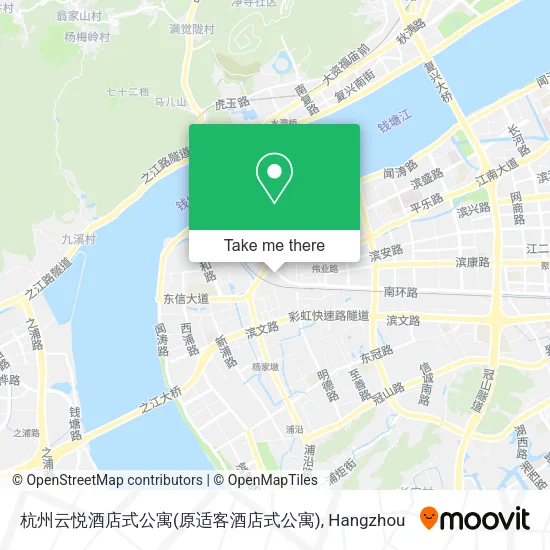 杭州云悦酒店式公寓(原适客酒店式公寓) map