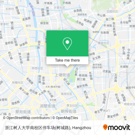 浙江树人大学南校区停车场(树城路) map