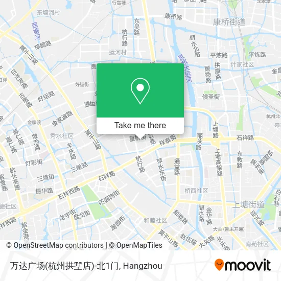 万达广场(杭州拱墅店)-北1门 map