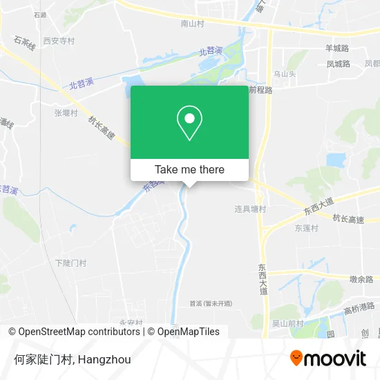 何家陡门村 map