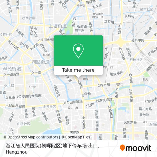 浙江省人民医院(朝晖院区)地下停车场-出口 map