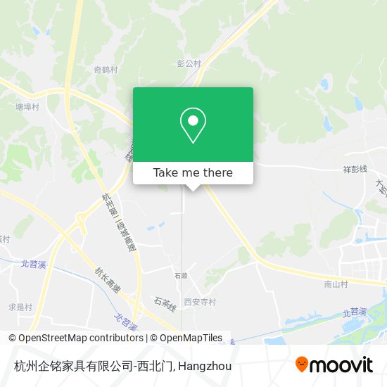 杭州企铭家具有限公司-西北门 map
