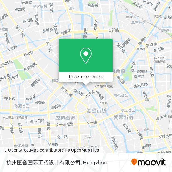 杭州匡合国际工程设计有限公司 map