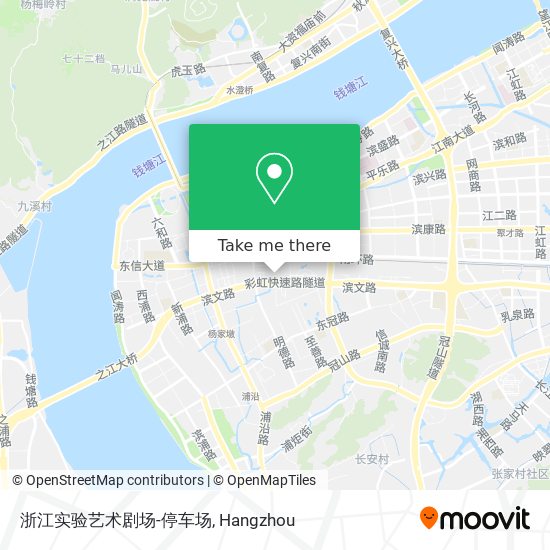 浙江实验艺术剧场-停车场 map