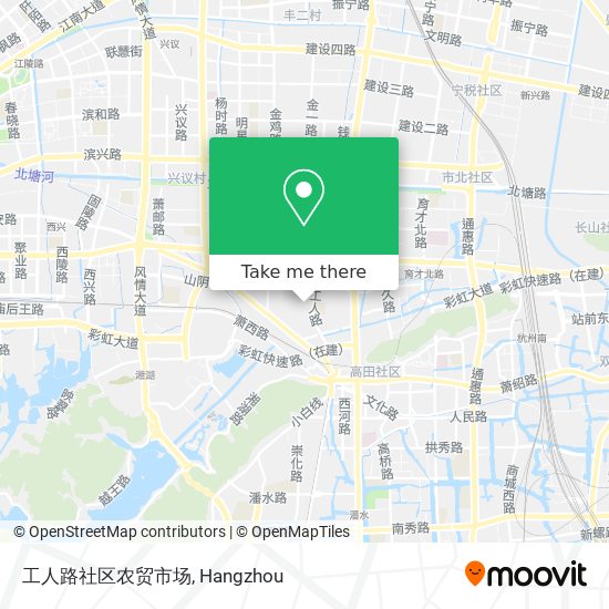 工人路社区农贸市场 map