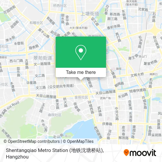 Shentangqiao Metro Station (地铁沈塘桥站) map