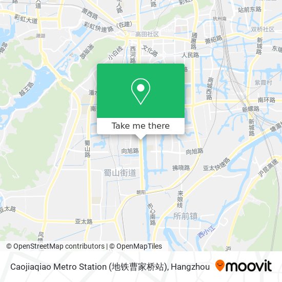 Caojiaqiao Metro Station (地铁曹家桥站) map