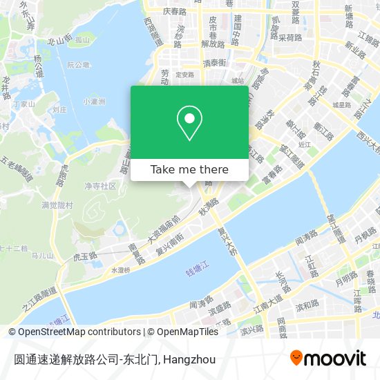 圆通速递解放路公司-东北门 map