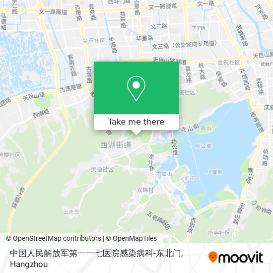 中国人民解放军第一一七医院感染病科-东北门 map