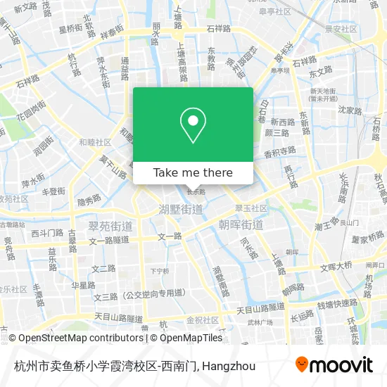 杭州市卖鱼桥小学霞湾校区-西南门 map