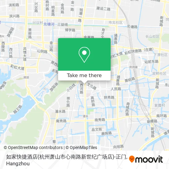 如家快捷酒店(杭州萧山市心南路新世纪广场店)-正门 map