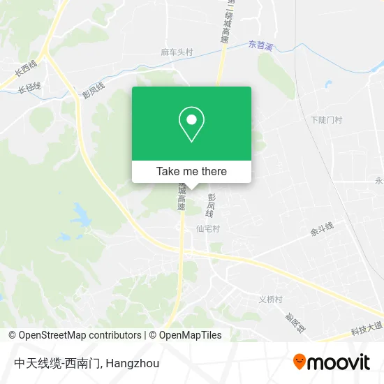 中天线缆-西南门 map