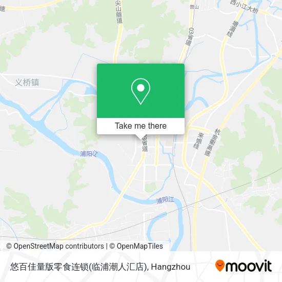 悠百佳量版零食连锁(临浦潮人汇店) map