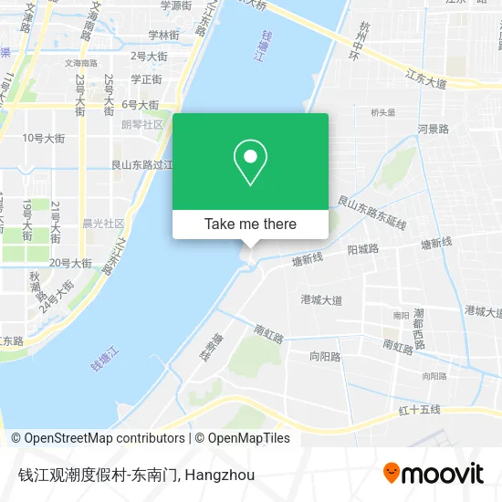 钱江观潮度假村-东南门 map