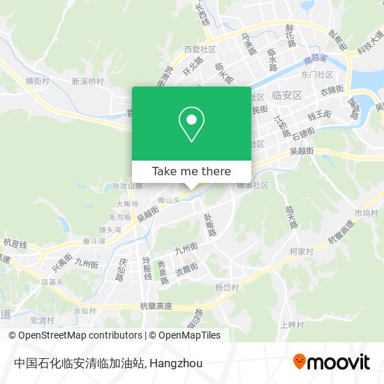 中国石化临安清临加油站 map