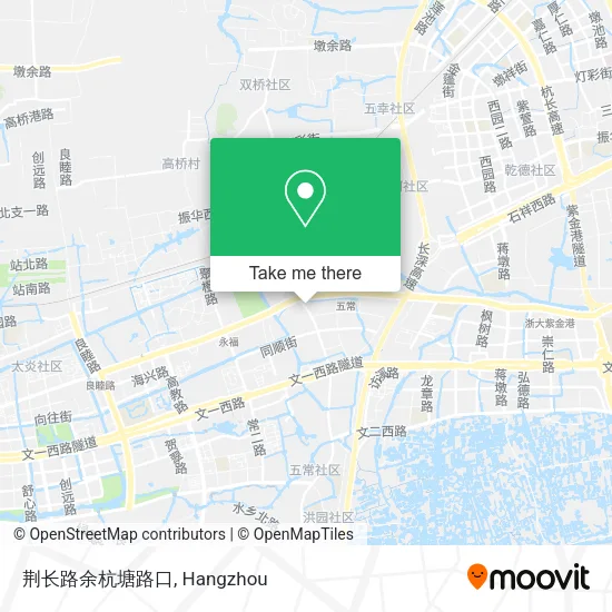 荆长路余杭塘路口 map