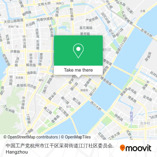 中国工产党杭州市江干区采荷街道江汀社区委员会 map