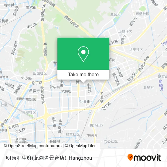 明康汇生鲜(龙湖名景台店) map