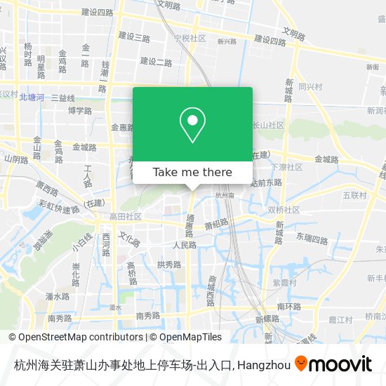 杭州海关驻萧山办事处地上停车场-出入口 map