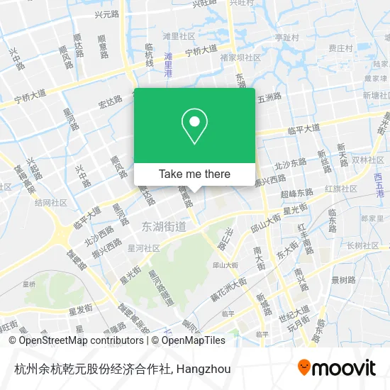 杭州余杭乾元股份经济合作社 map