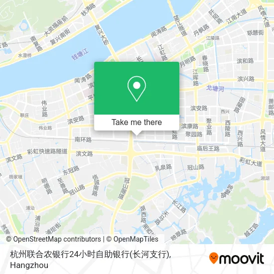 杭州联合农银行24小时自助银行(长河支行) map