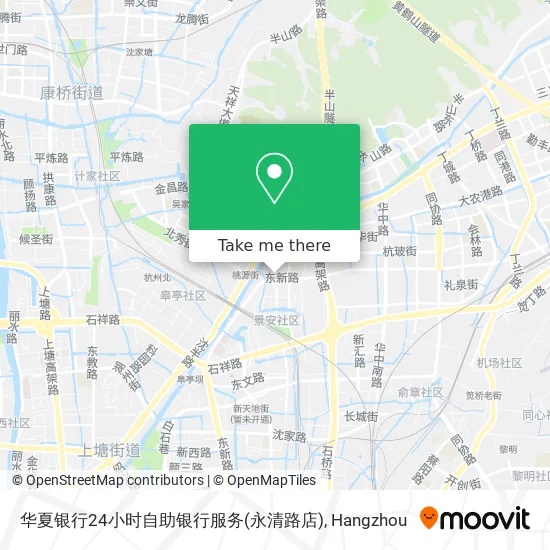 华夏银行24小时自助银行服务(永清路店) map