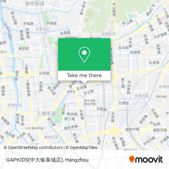 GAPKIDS(中大银泰城店) map