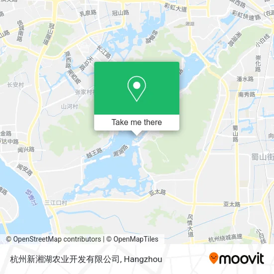 杭州新湘湖农业开发有限公司 map