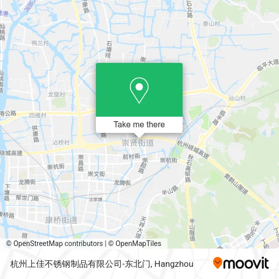 杭州上佳不锈钢制品有限公司-东北门 map